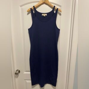 MICHAEL Michael Kors Navy Blue Sheath Mini Dress